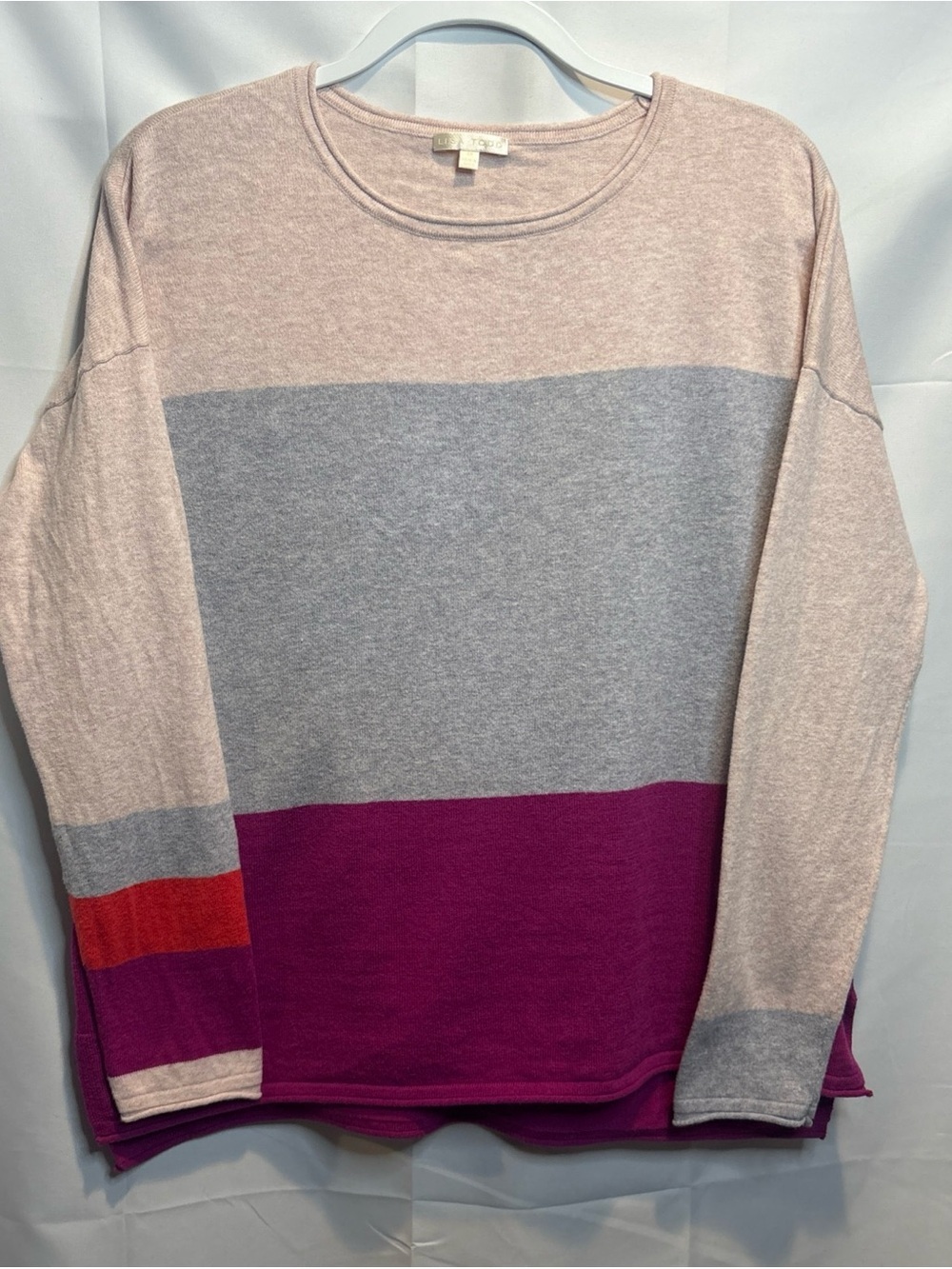 Lisa Todd Pale Pink Knit Sweater Pullover